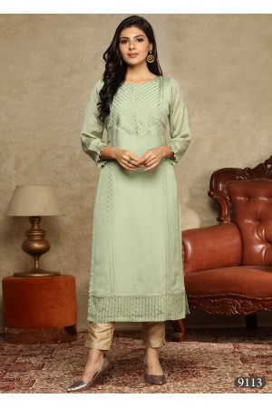 Light Green Georgette /Chiffon Kurti 